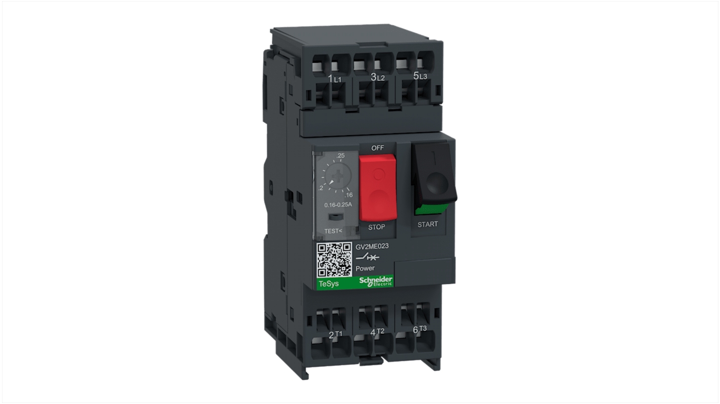 Schneider Electric 0.16 → 0.25 A TeSys Motor Protection Circuit Breaker, 690 V