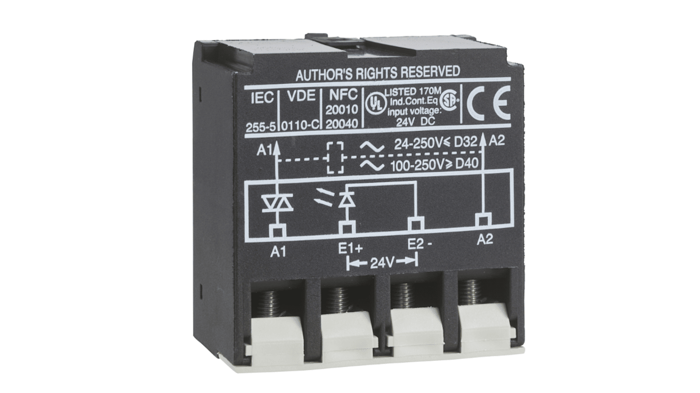 Blocco di contatti ausiliari Schneider Electric LA4DWBS080