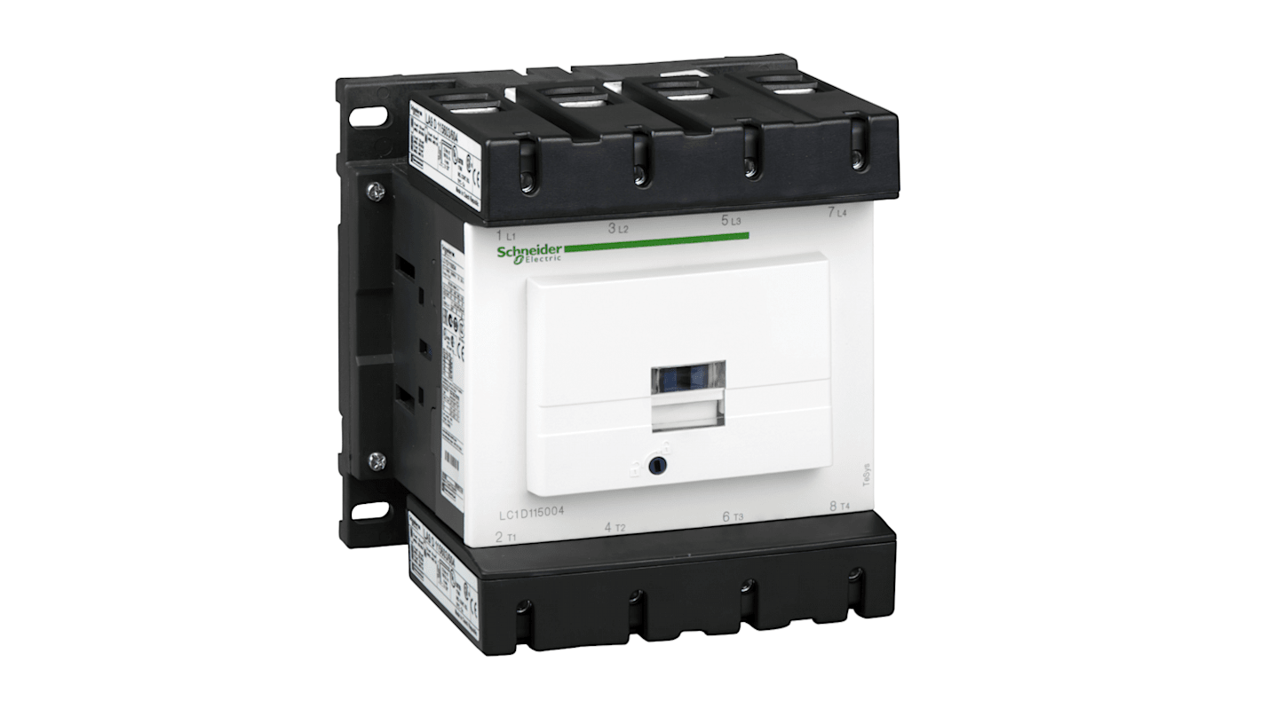 LC1D115004Q5 | Schneider Electric TeSys D LC1D Contactor, 4-Pole, 115 A ...