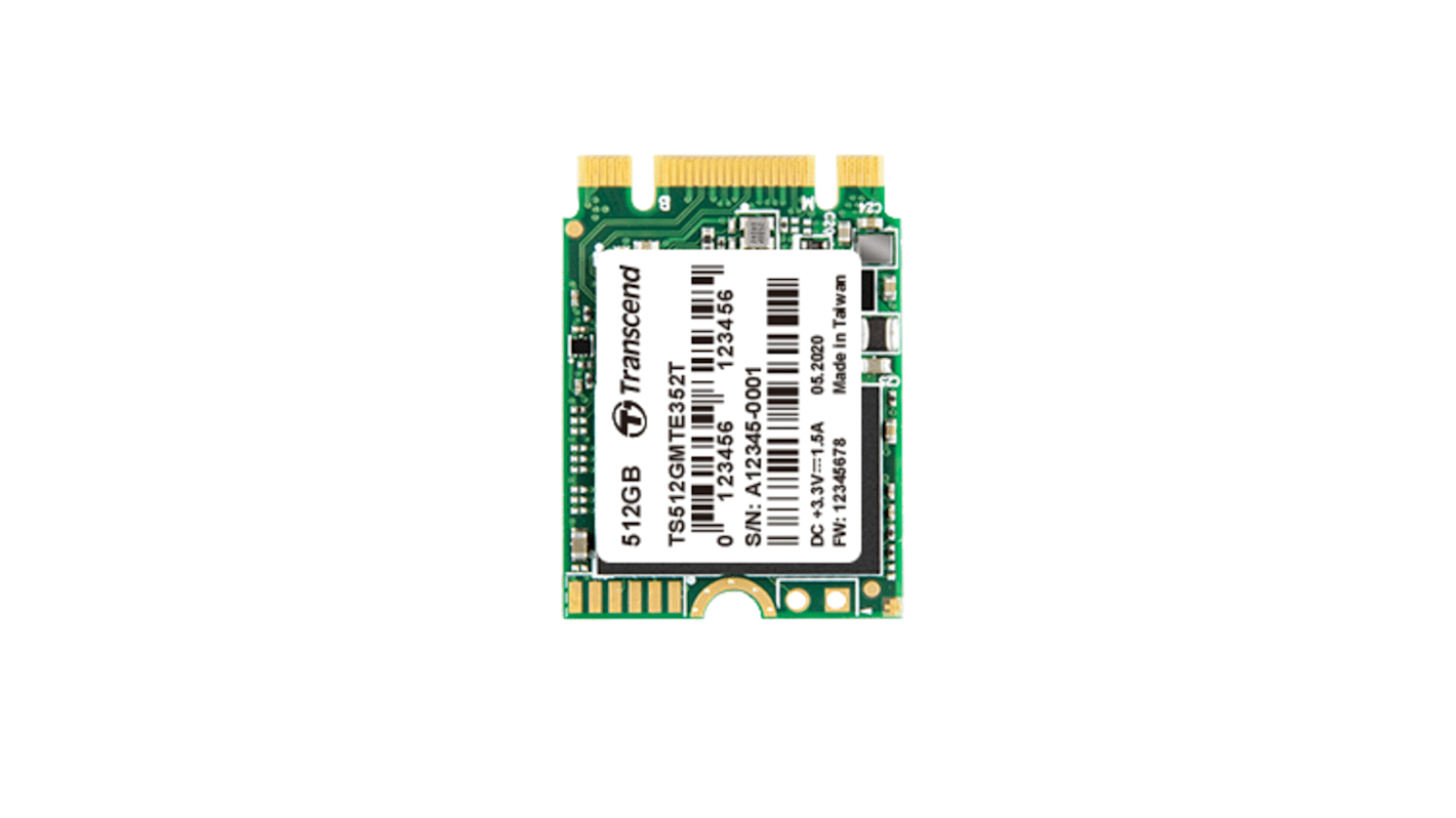 Disque dur interne Interne, SSD 512 Go M.2 2230 PCIe NVMe Gen 3.0 x 2 MTE352T 140-2