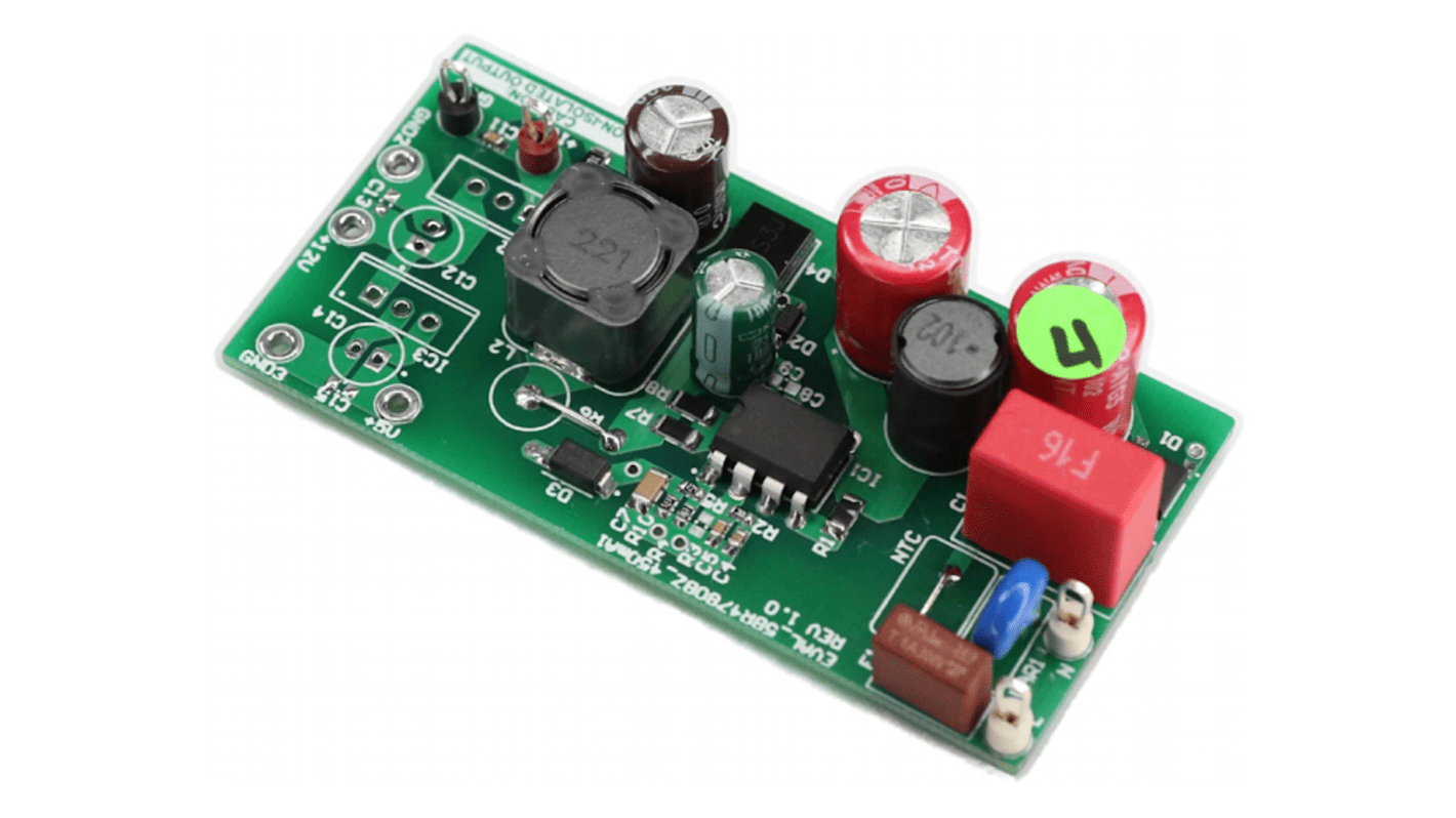 Infineon EVAL_5BR4780BZ_450MA1 Buck Converter for CoolSET ICE5BR4780BZ for Auxiliary Power Supplies, Industrial drives