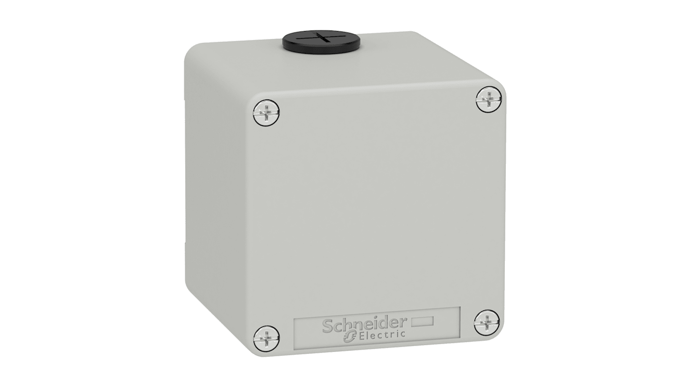 Schneider Electric Grey Die Cast Zinc XAPD Empty Control Station - Without Cutout Hole