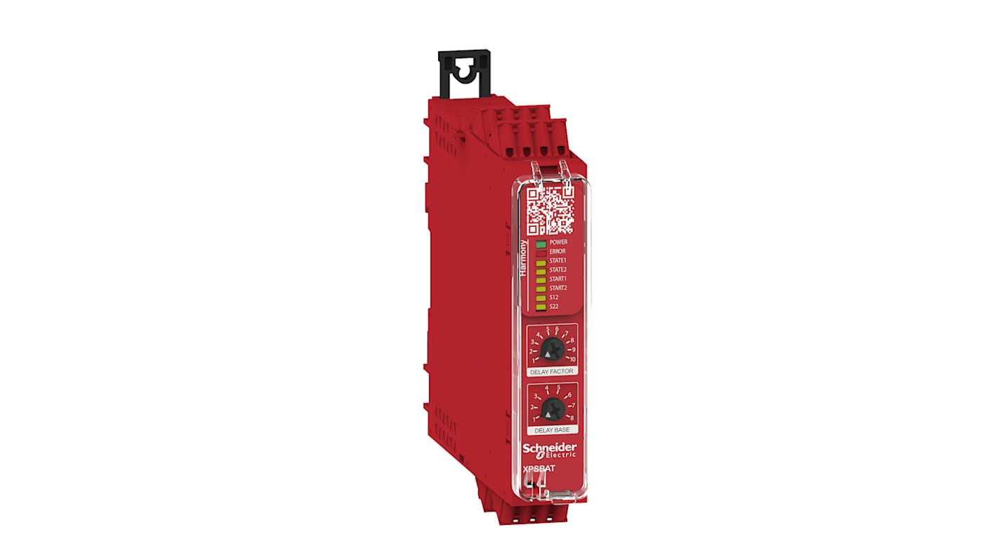 Module de sécurité Schneider Electric XPSBAT, 2 E / 3 S , 4 → 24 V