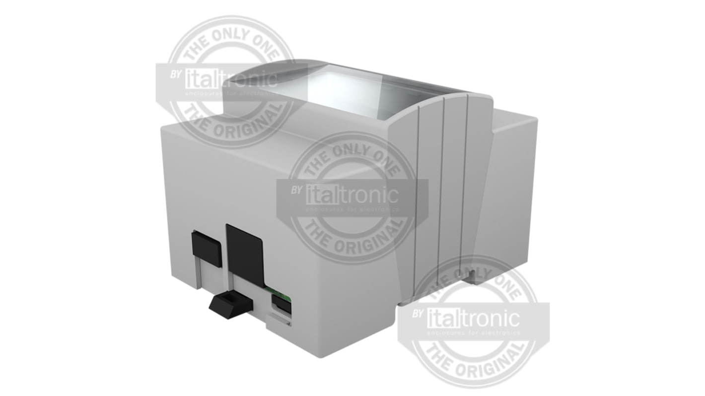 Italtronic Solid Top Enclosure Type, 71.3 x 90.5 x 62mm, ABS DIN Rail Enclosure Kit