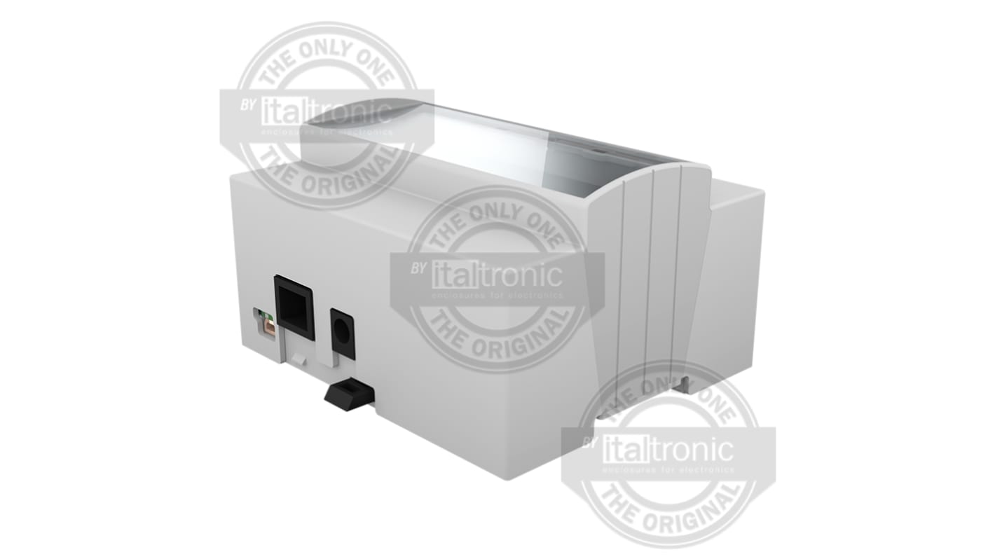 Italtronic Solid Top Enclosure Type, 106.3 x 90.5 x 62mm, ABS DIN Rail Enclosure Kit