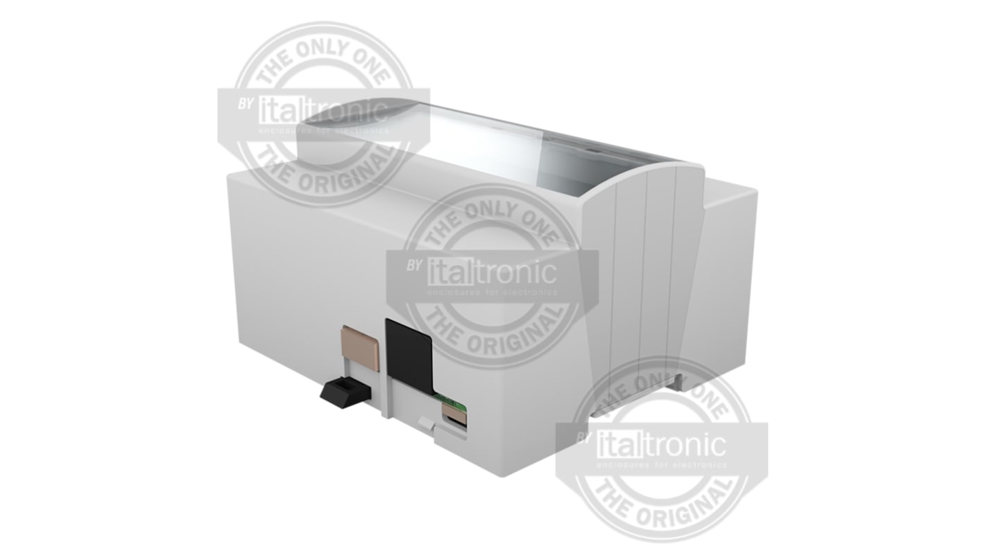 Italtronic Solid Top Enclosure Type, 106.3 x 90.5 x 62mm, ABS DIN Rail Enclosure Kit