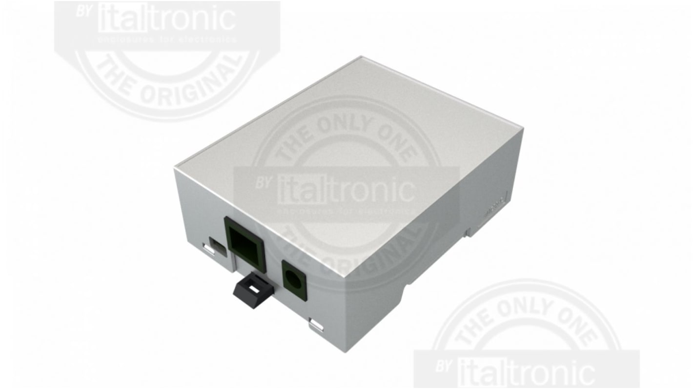 Kit caja para carril DIN Italtronic, de ABS; policarbonato