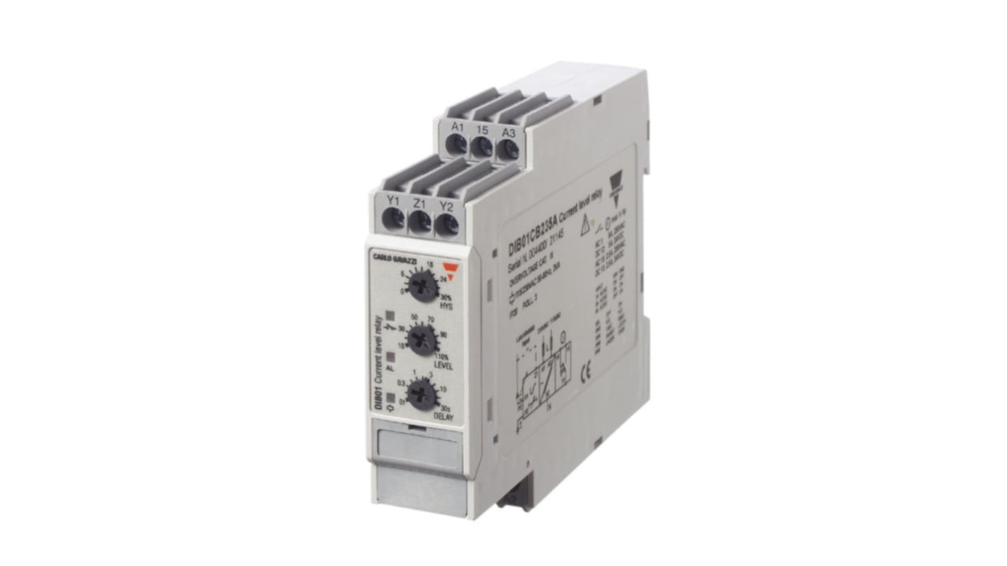 DIB01CD4810A Carlo Gavazzi Current Monitoring Relay, 1 Phase, SPDT RS