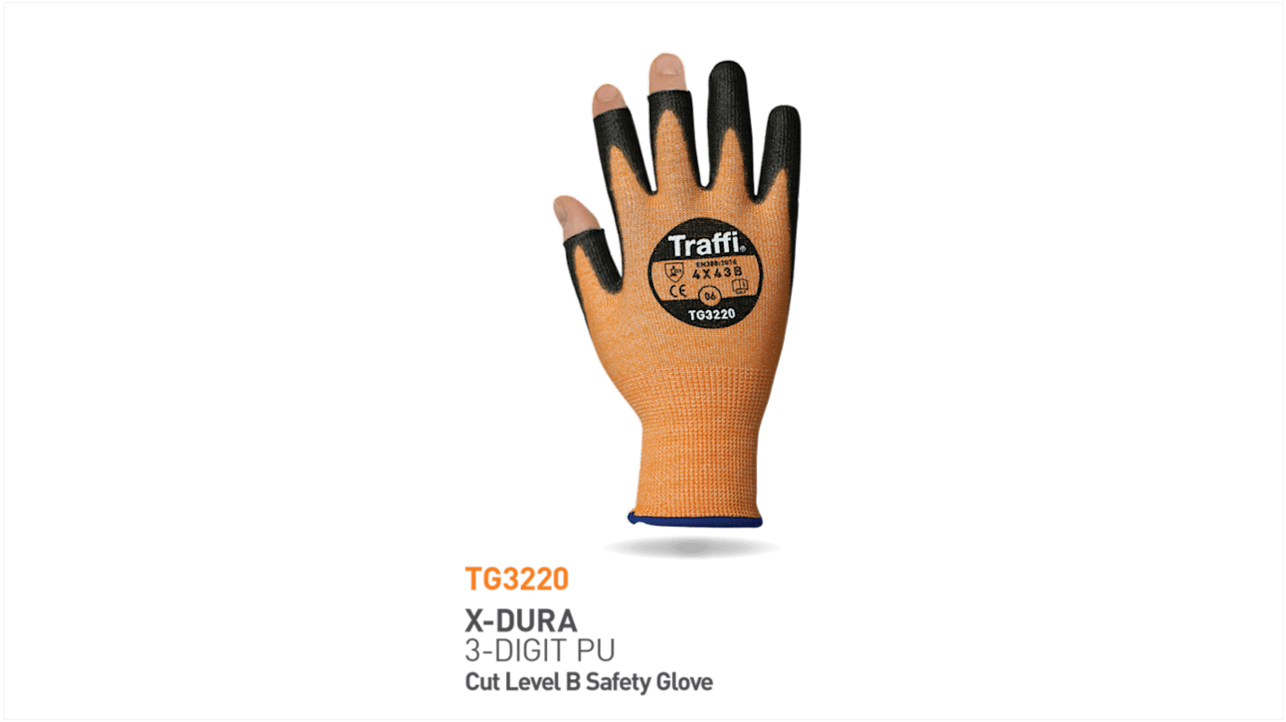 Traffi 作業用手袋 オレンジ TG3220-07