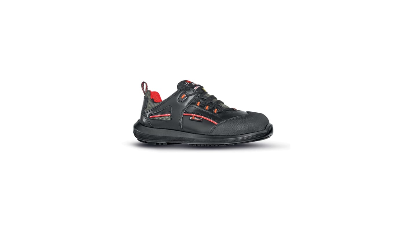 Scarpe sportive antinfortunistiche S3 UPower Iroko, , Unisex tg. 39, col. Nero, resistenti all'acqua, con puntale di