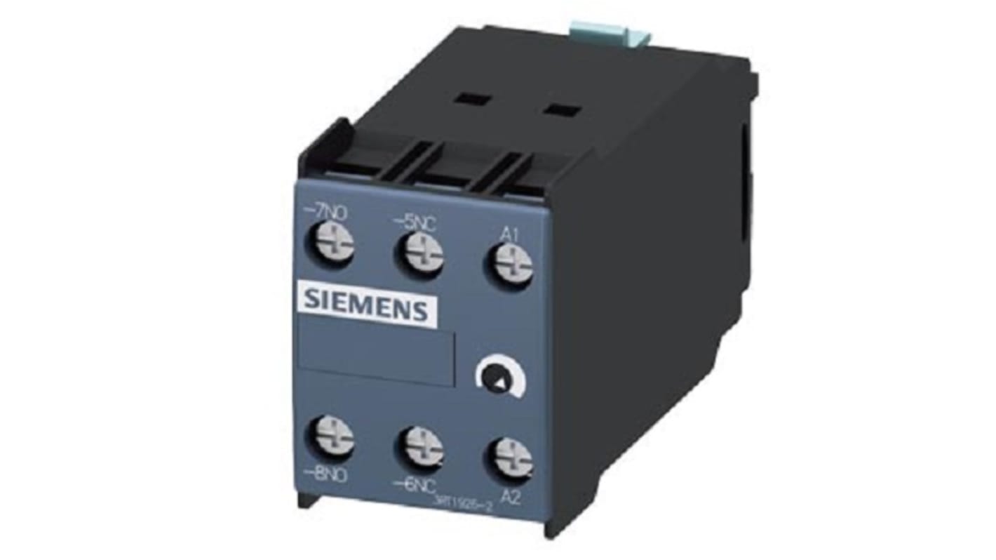 Blocco interruttore ausiliario Siemens, 2 contatti, 1 NC, 1 NA, DIN, serie 3RT19262