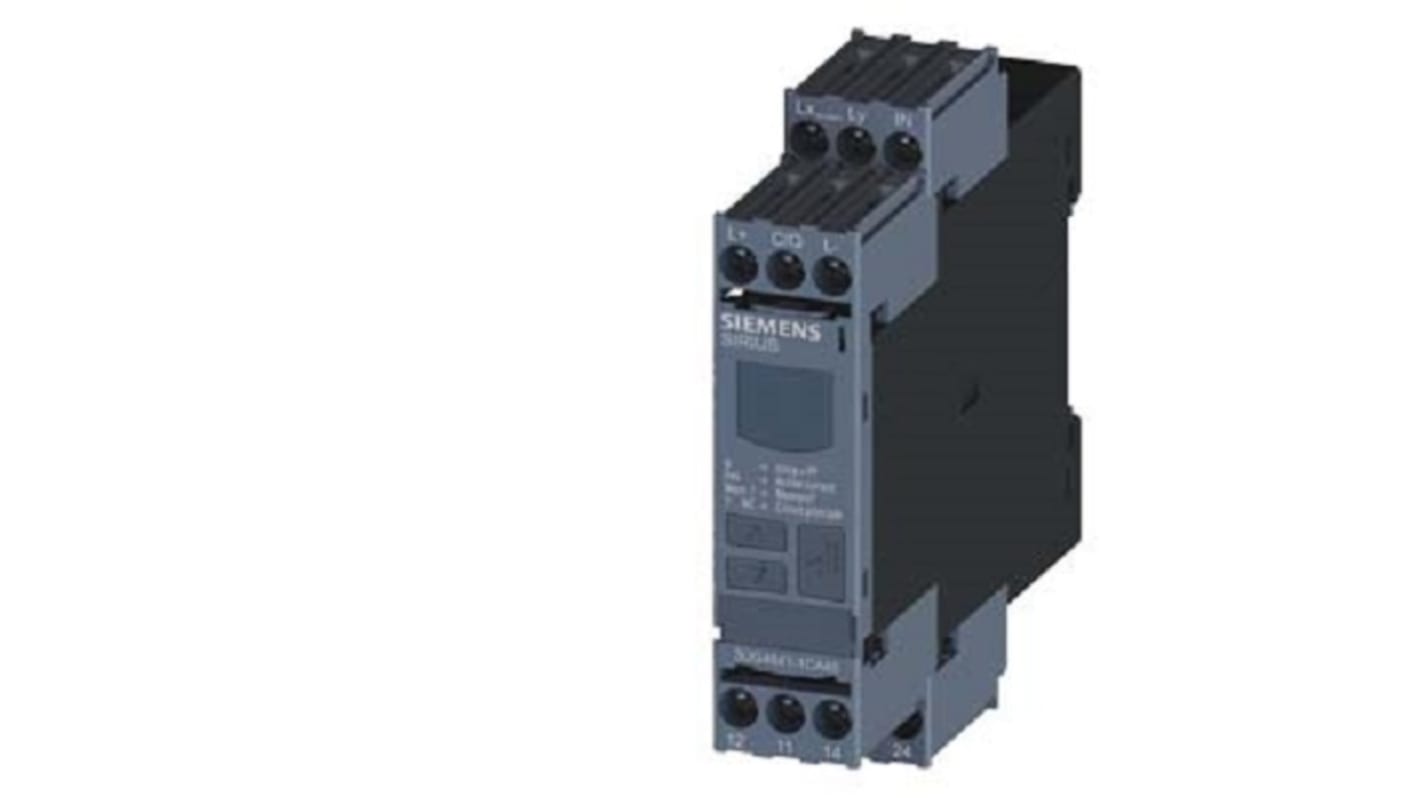 3UG48411CA40 Siemens Current Monitoring Relay, DPDT RS