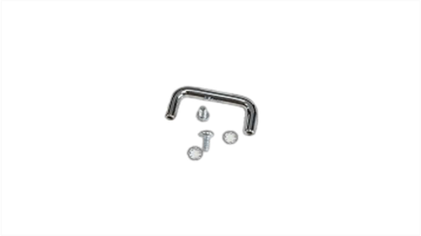 1427B Hammond Chrome Steel Drawer Handle 16 mm Height, 37mm Width