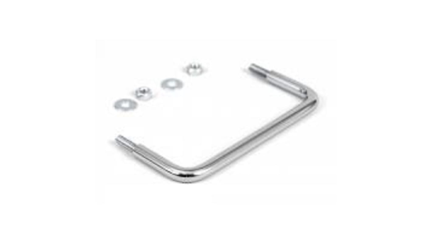 Hammond Chrome Steel Drawer Handle 51 mm Height, 133mm Width, 9mm Length