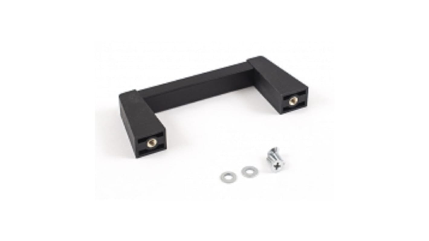 Maniglia per cassetto Hammond, effetto Rivestimento a polvere nera, 108mm x 14 mm x 42mm