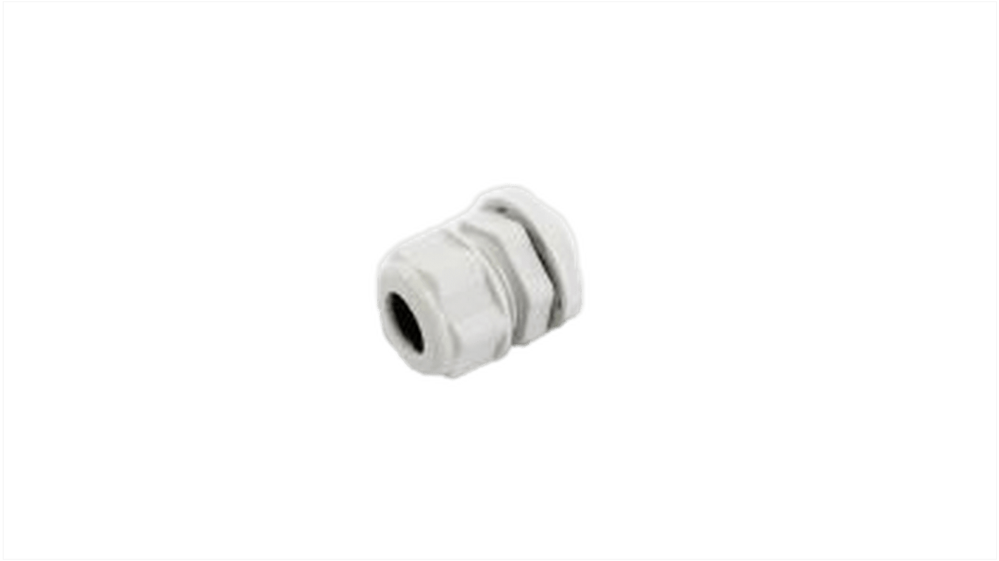 1427NCGM16G Hammond 1427NCG Series Grey Nylon Cable Gland, M16 Thread
