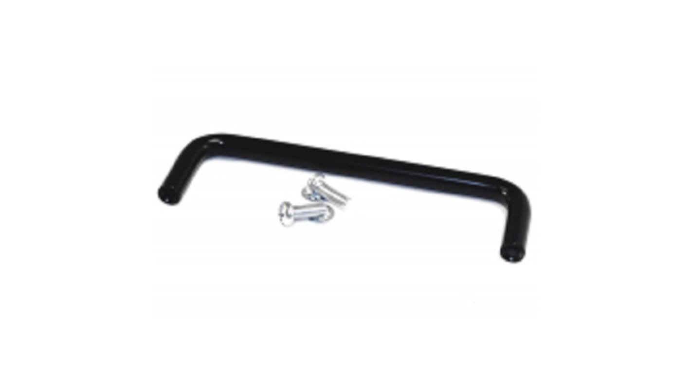 Hammond Black Powder Coating Steel Drawer Handle 38 mm Height, 122mm Width, 8mm Length