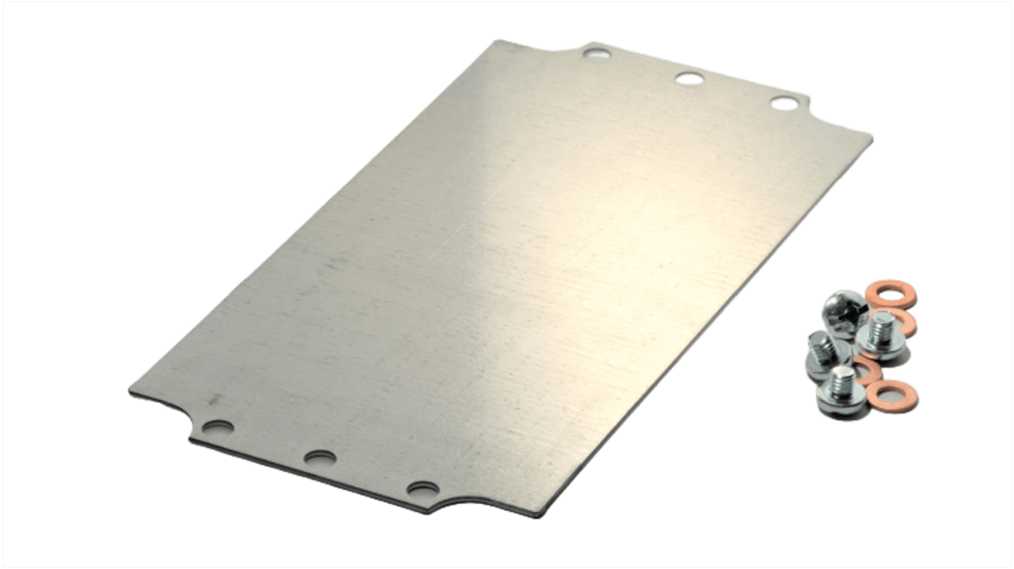 1590ZGRP123PL Hammond Steel Mounting Plate, 4.72in W, 219.964mm L for