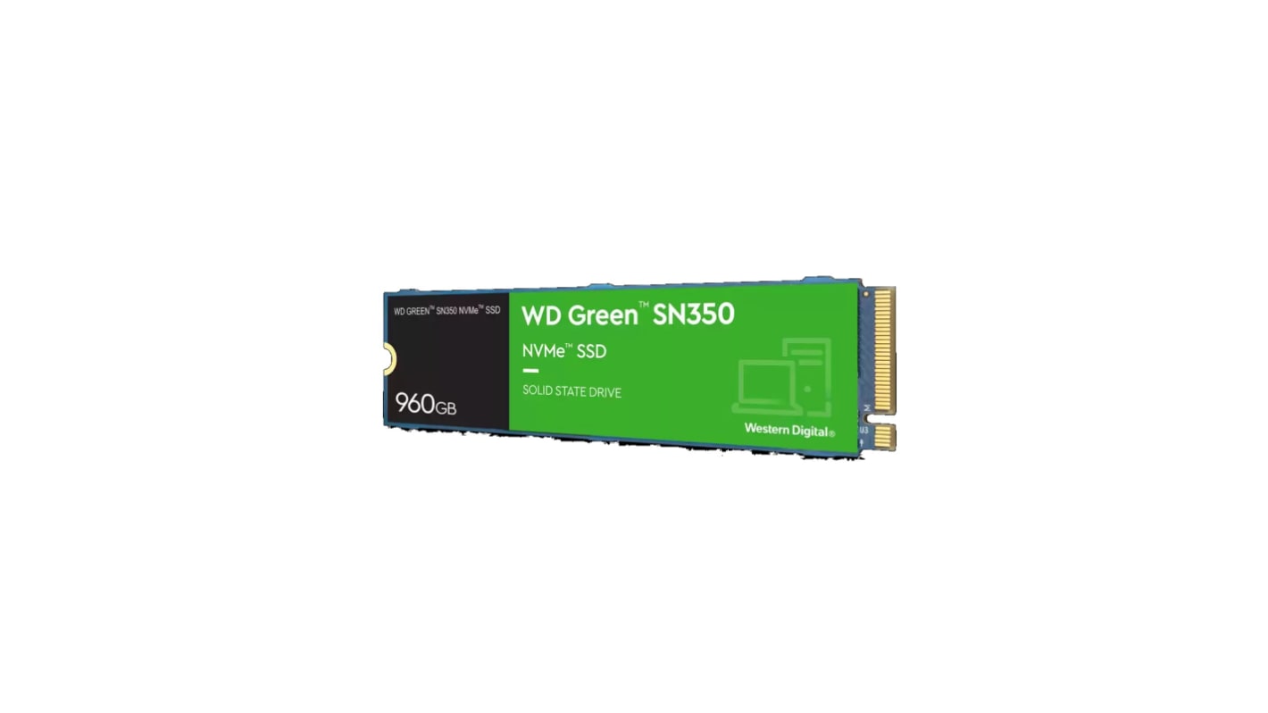 Disco duro interno M.2 2280 Western Digital de 960 GB, PCIe, TLC, para aplicaciones industriales