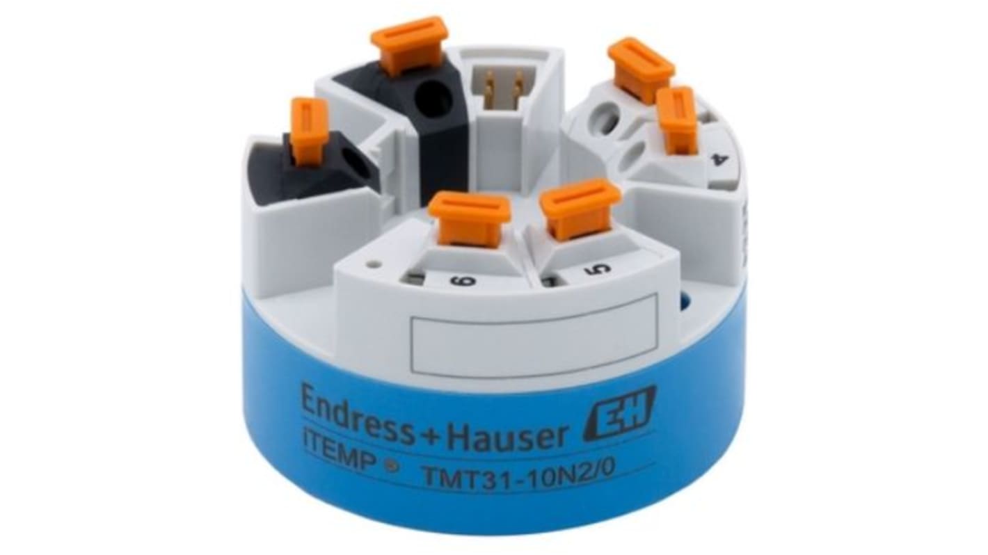 Endress+Hauser Temperatur-Messumformer Ø 44 mm 36 V DC, -50°C → 250°C für PT100 Ausgang 4-20 mA