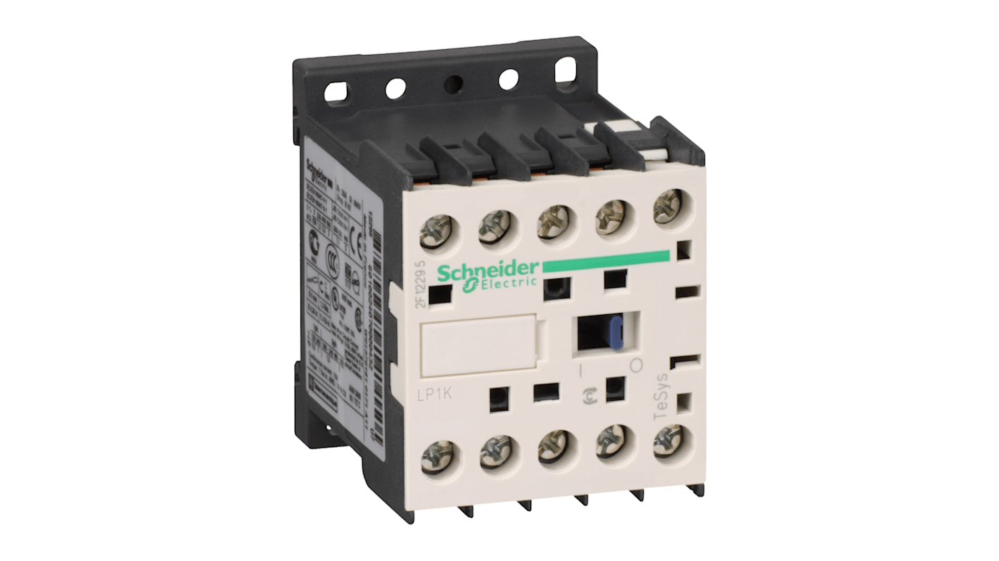 Schneider Electric TeSys K LP1K Leistungsschütz / 60 V Spule, 3 -polig 1 Schließer, 1 Öffner / 6 A, Wechslerkontakt