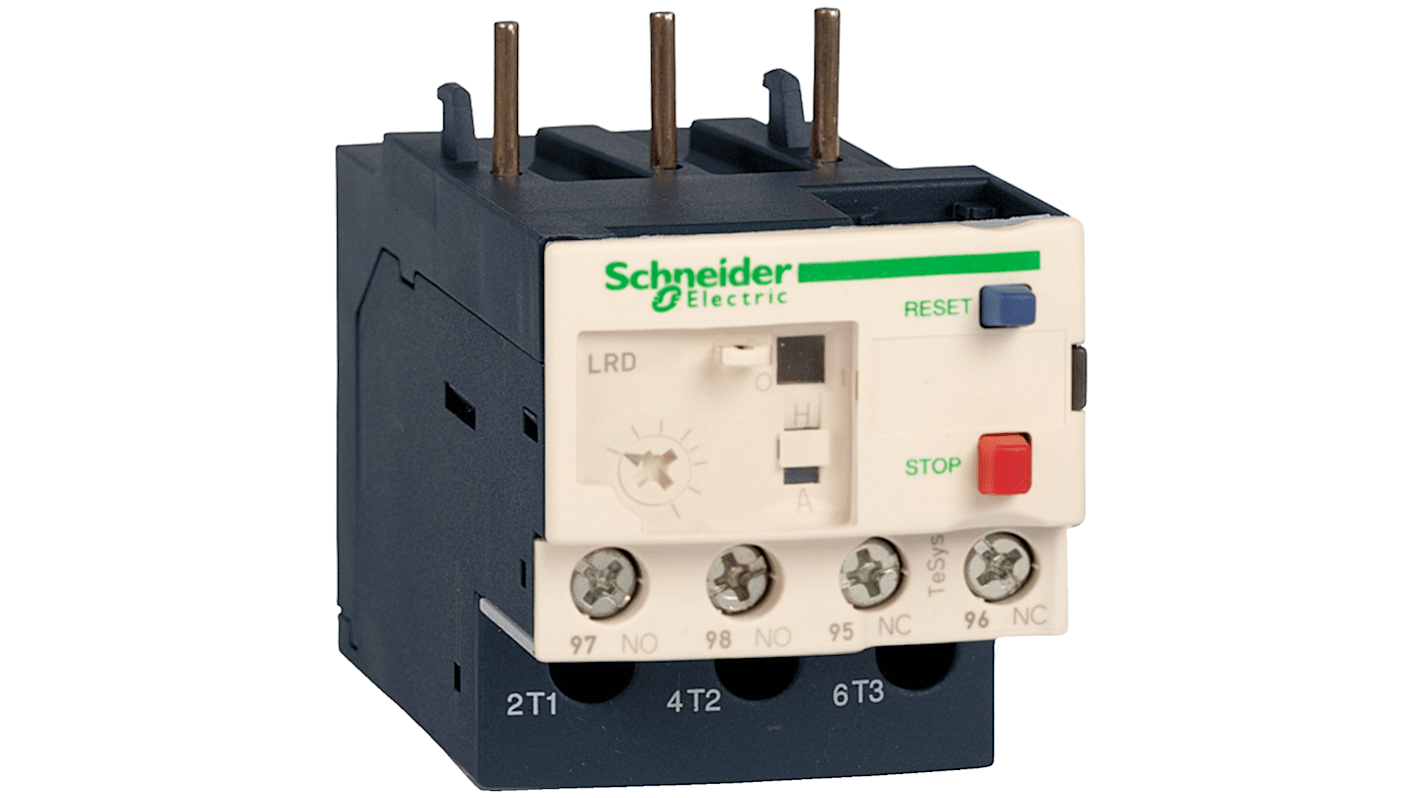 Relè di sovraccarico termico Schneider Electric, 1 NA + 1 NC, carico FLC 1 → 1,6 A, 10 A