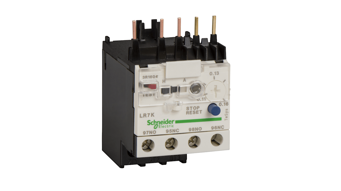 Relé de sobrecarga térmica Schneider Electric TeSys, 1 NA + 1 NC, 0,54 → 0,8 A