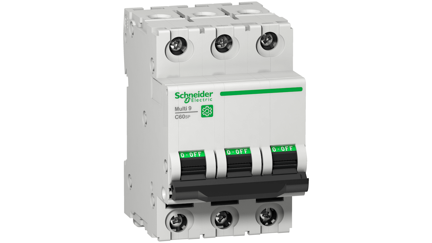 Schneider Electric Multi 9 MCB Mini Circuit Breaker, 3P, 13A Curve C, 277V AC