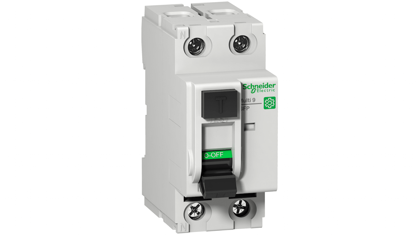 M9R81263 | Schneider Electric GFP RCCB, 63A, 2 Pole, 240V | RS