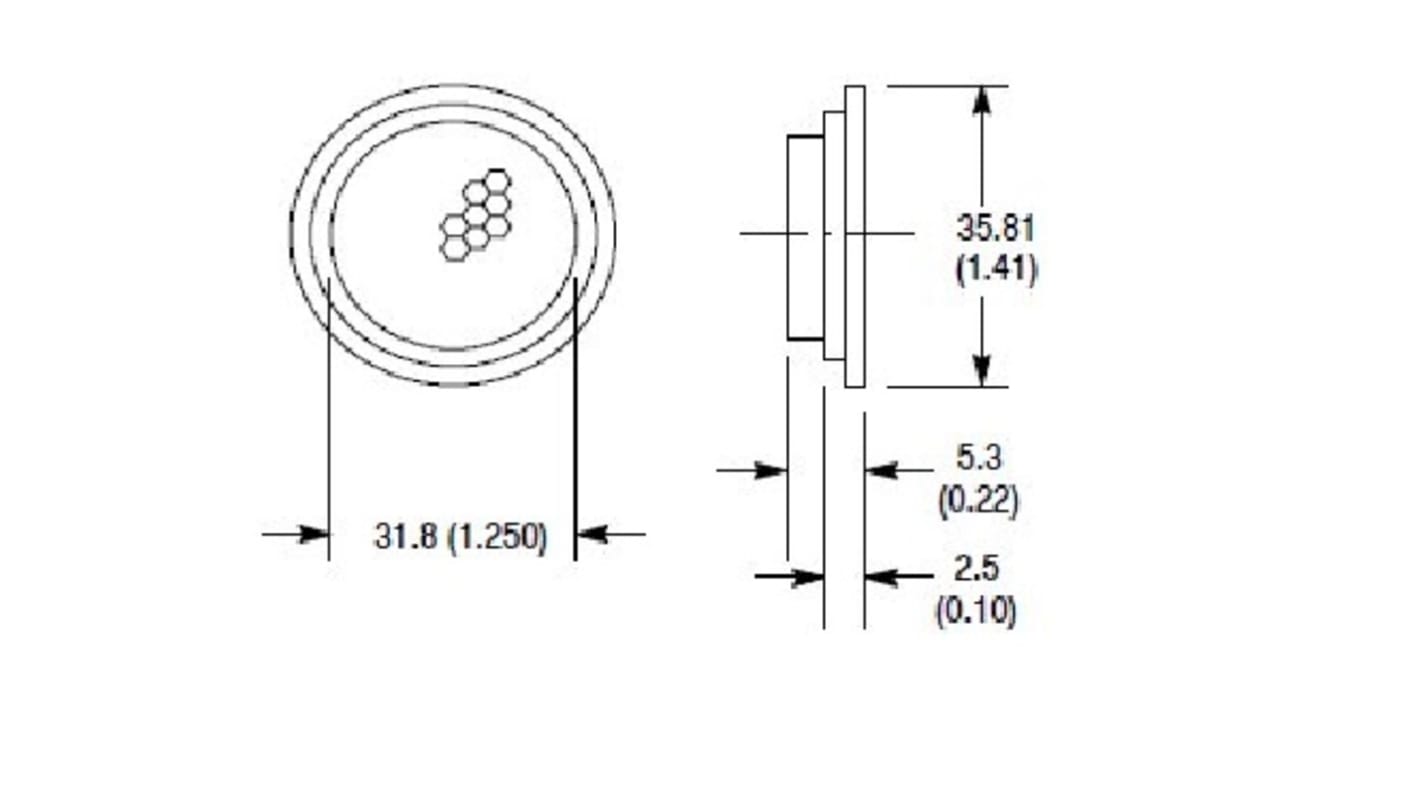 Réflecteur LED, Rockwell Automation Rond