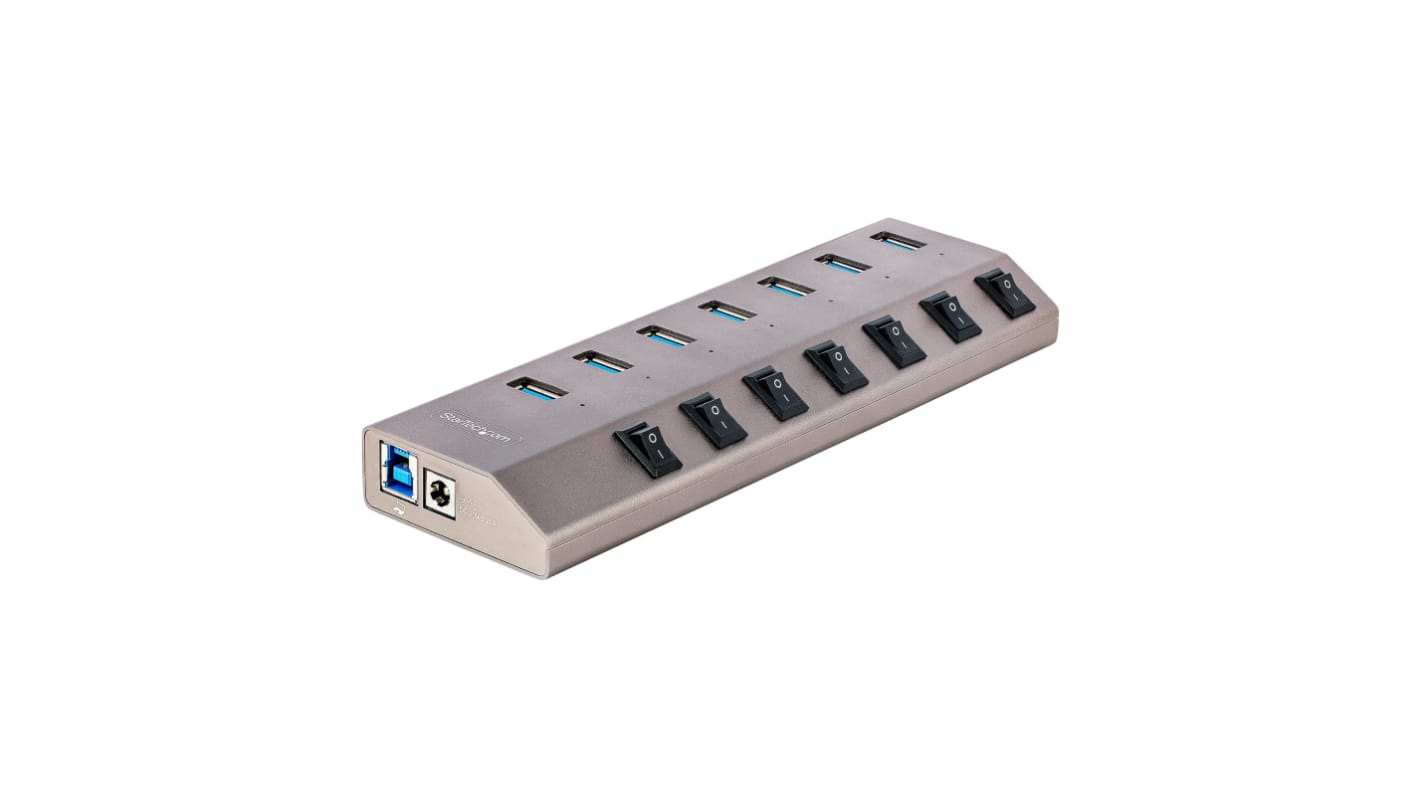 Hub USB C StarTech.com 5G7AIBS-USB-HUB-EU USB 3.0 USB 7 Adattatore CA USB A, USB B