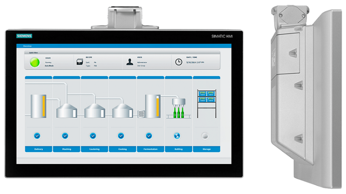 Pannello HMI Siemens, TP1500 Comfort PRO, 15,6 poll., serie SIMATIC, display TFT