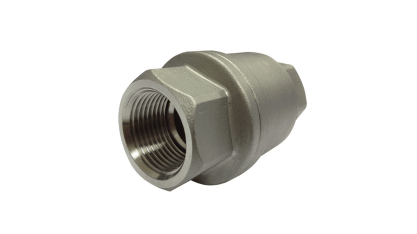 RS PRO Stainless Steel Check Valve Check Valve 3/8in, 63 bar