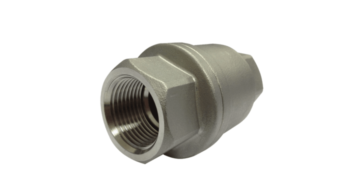 RS PRO Stainless Steel Check Valve Check Valve 3/8in, 63 bar