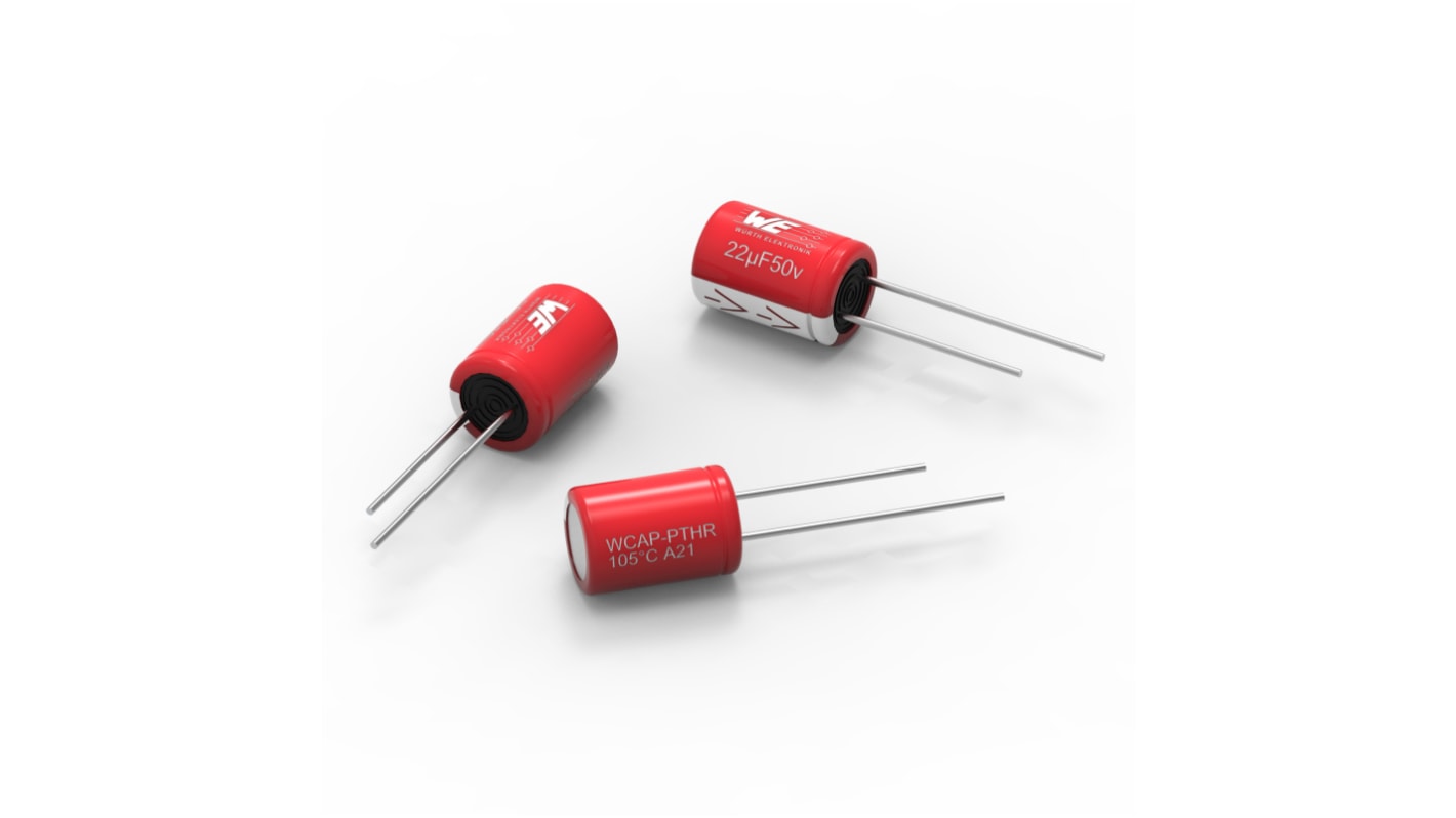 Wurth Elektronik 10μF Surface Mount Polymer Capacitor, 80V dc