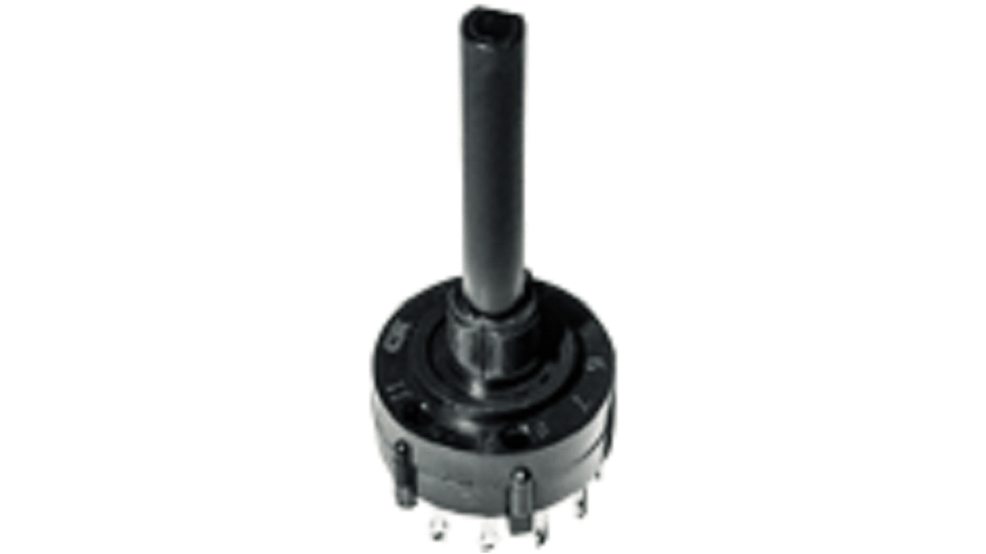 C & K A, 8 Position SP8T Rotary Switch, 2.5 A, Through Hole