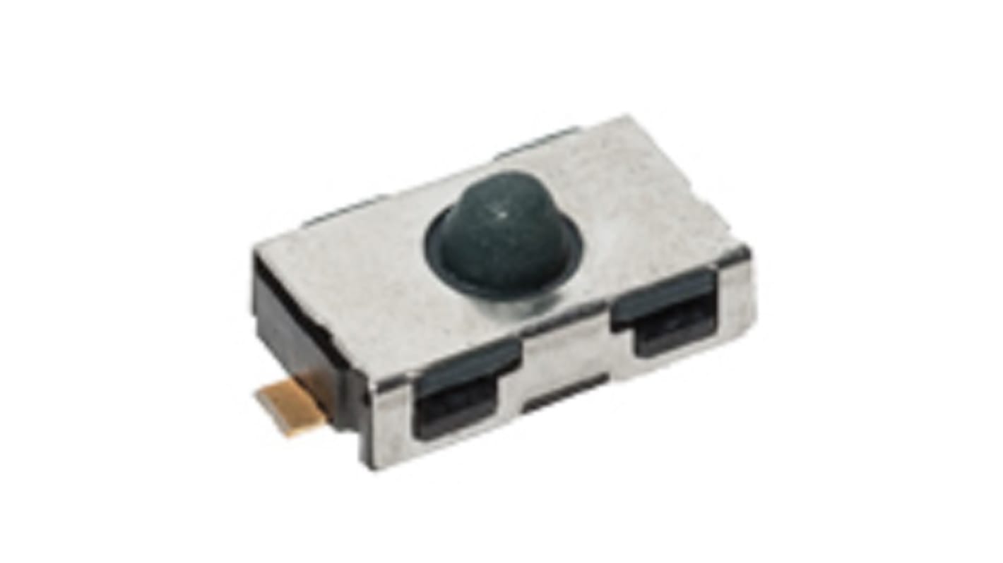 C & K IP54 Silver Standard Tactile Switch, SPST 50 mA Surface Mount