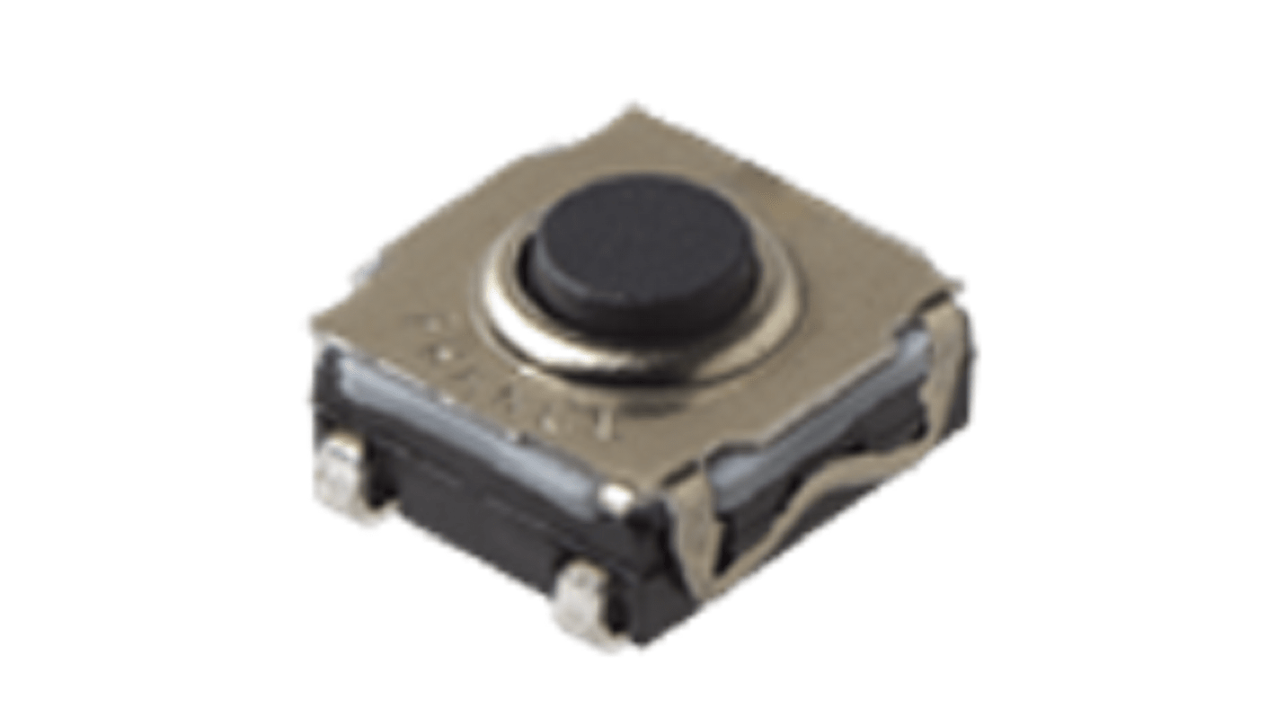 C & K IP67 Silver Momentary Tactile Switch, SPST 50 mA Surface Mount