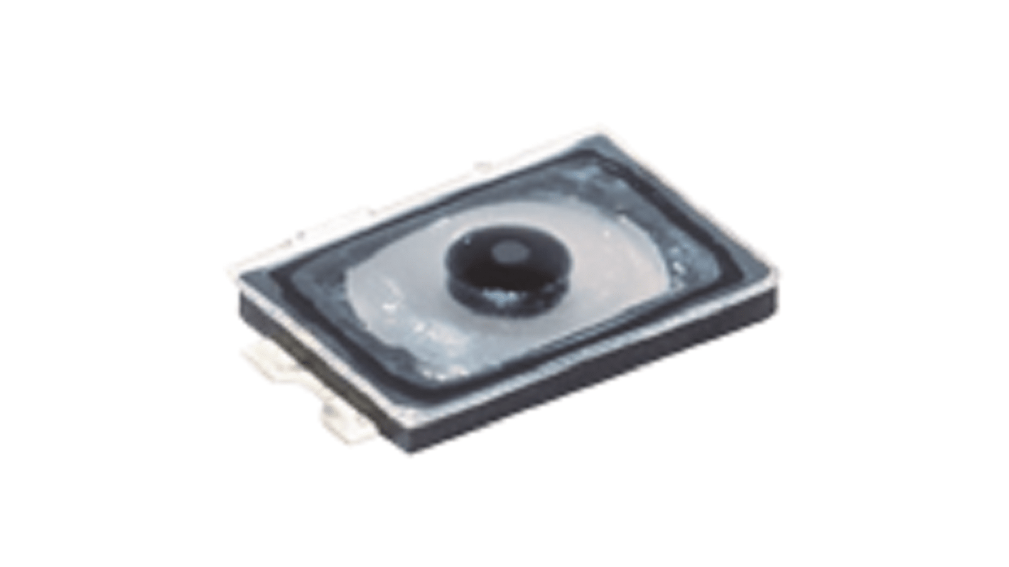 IP60 Silver Standard Tactile Switch, SPST 20 mA Surface Mount