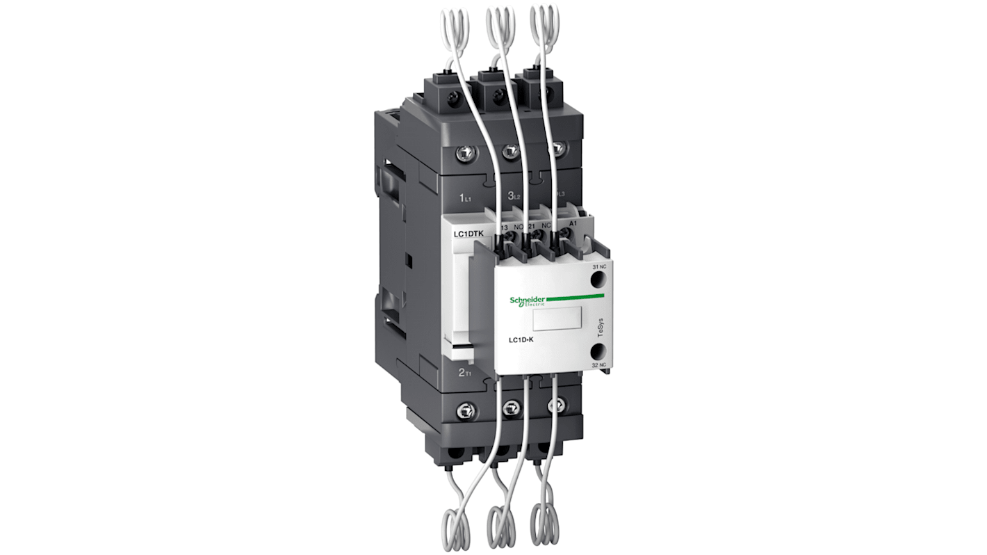 LC1DTKF7 | Schneider Electric TeSys D LC1D Contactor, 3-Pole, 1 NO + 1 ...