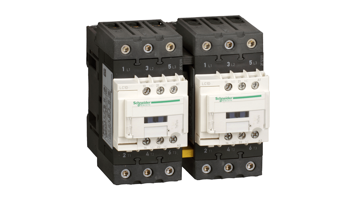 Teleinvertore Reversibile Schneider Electric, serie LC2D, 3 poli, 1 NA + 1 NC, 50 A