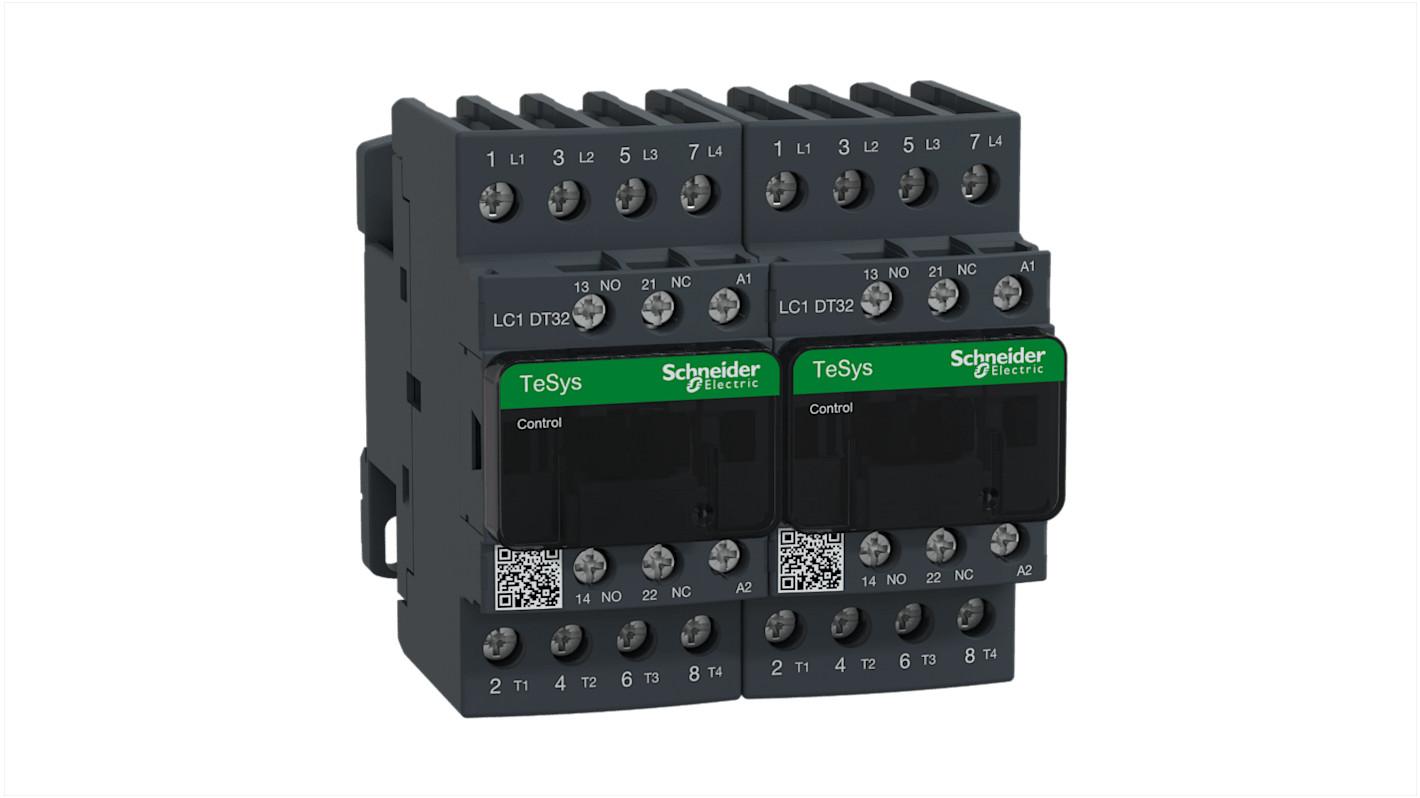 Schneider Electric TeSys D LC2D Wendeschütz, 4 -polig 1 Schließer, 1 Öffner / 32 A, Umkehrend