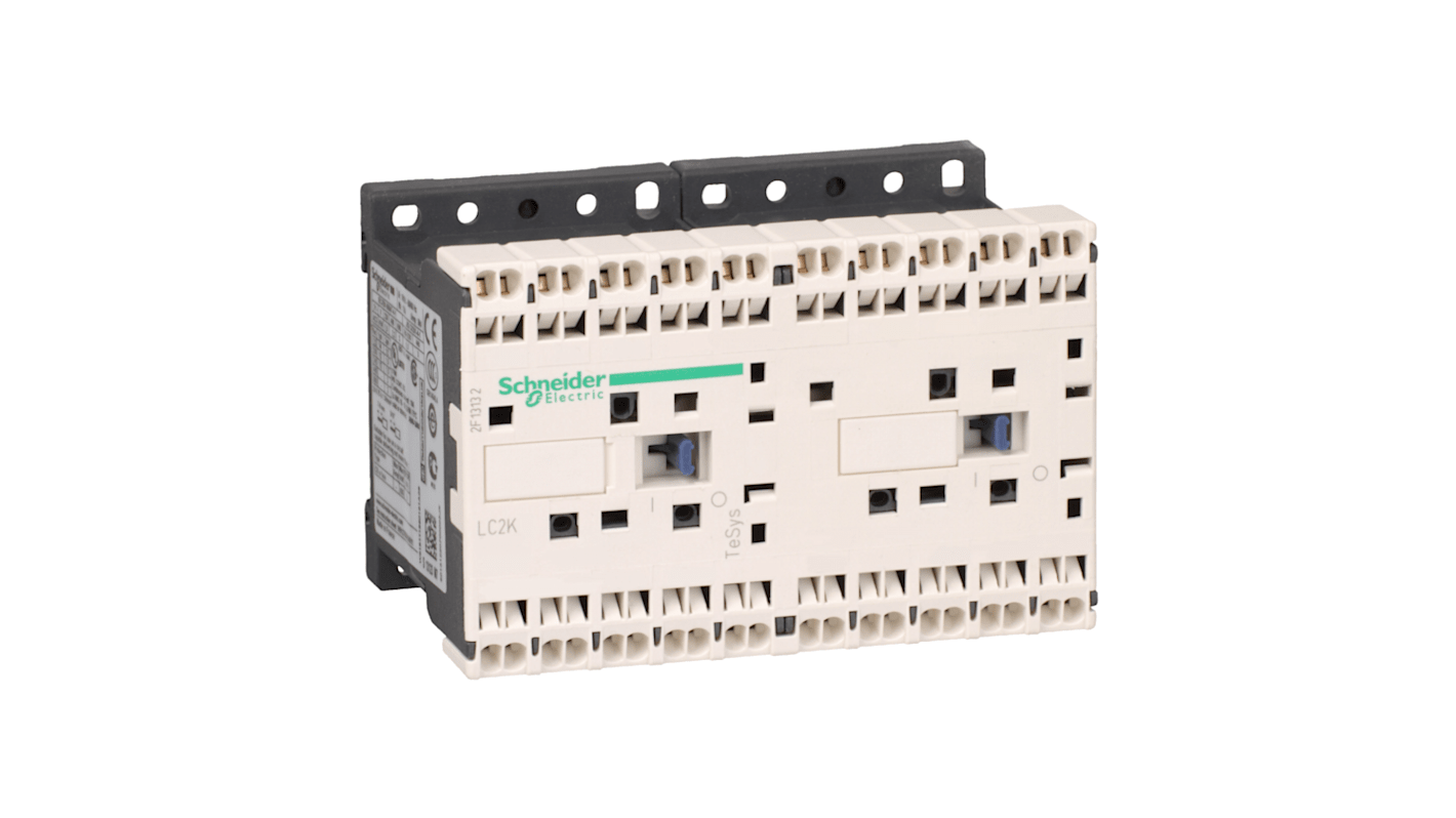 Schneider Electric TeSys K LC2K Wendeschütz / 230 V Spule, 3 -polig 1 Schließer, 1 Öffner / 6 A, Umkehrend