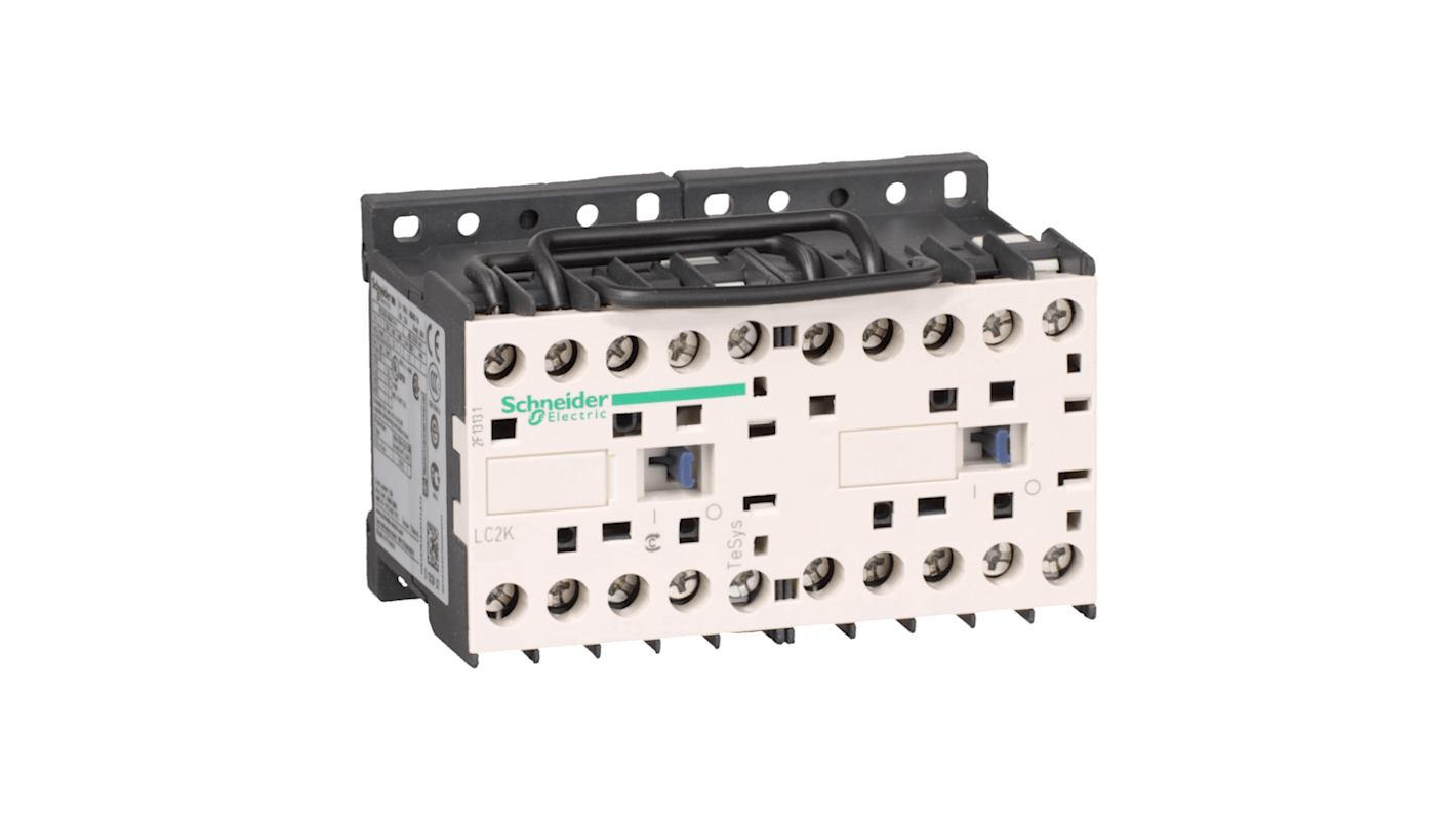 Schneider Electric TeSys K LC2K Wendeschütz / 120 V Spule, 3 -polig 1 Schließer, 1 Öffner / 12 A, Wechslerkontakt