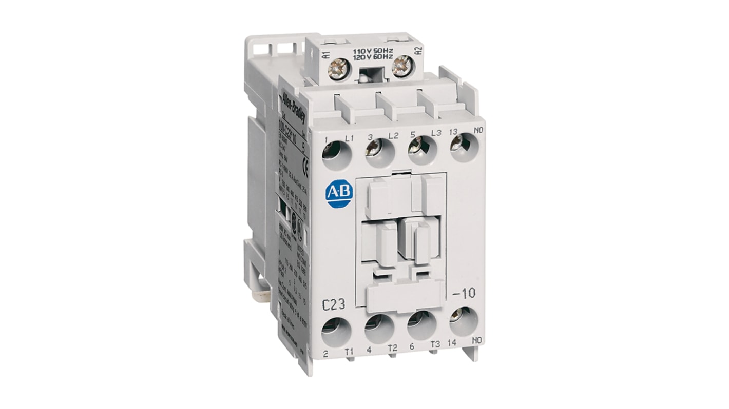 Rockwell Automation 100-C23D10 100-C Contactors Leistungsschütz / 100 V ac Spule, 3 -polig 1 Schließer / 23 A