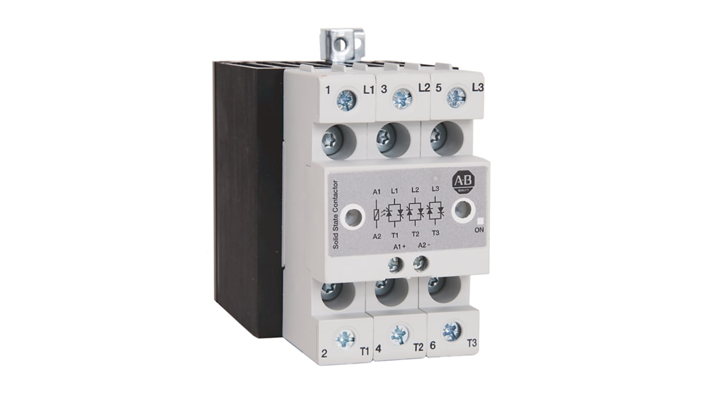 Contactor de estado sólido Rockwell Automation 156-C3P30NCD 156-C3P de 3 polos, 1 NC, 30 A