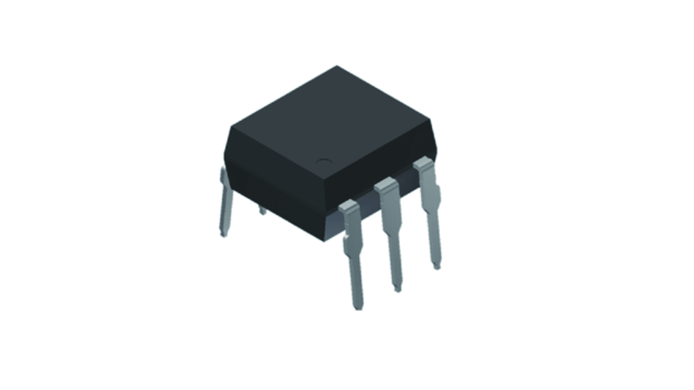 Optoacoplador Vishay VO de 1 canal, Vf= 1.5V, OUT. MOSFET, mont. pasante, encapsulado DIP, 6 pines