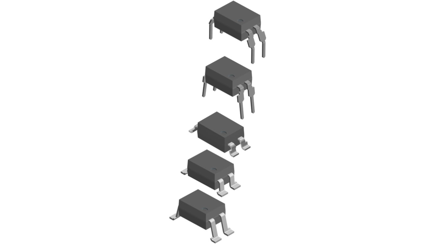 Vishay, VO618A-3 Phototransistor Output Optocoupler, Through Hole, 4-Pin DIP