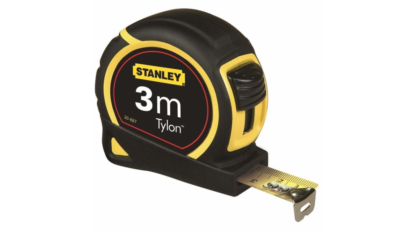 Cinta métrica Stanley de 3m, anchura 12,7 mm con sistemas imperial y métrico