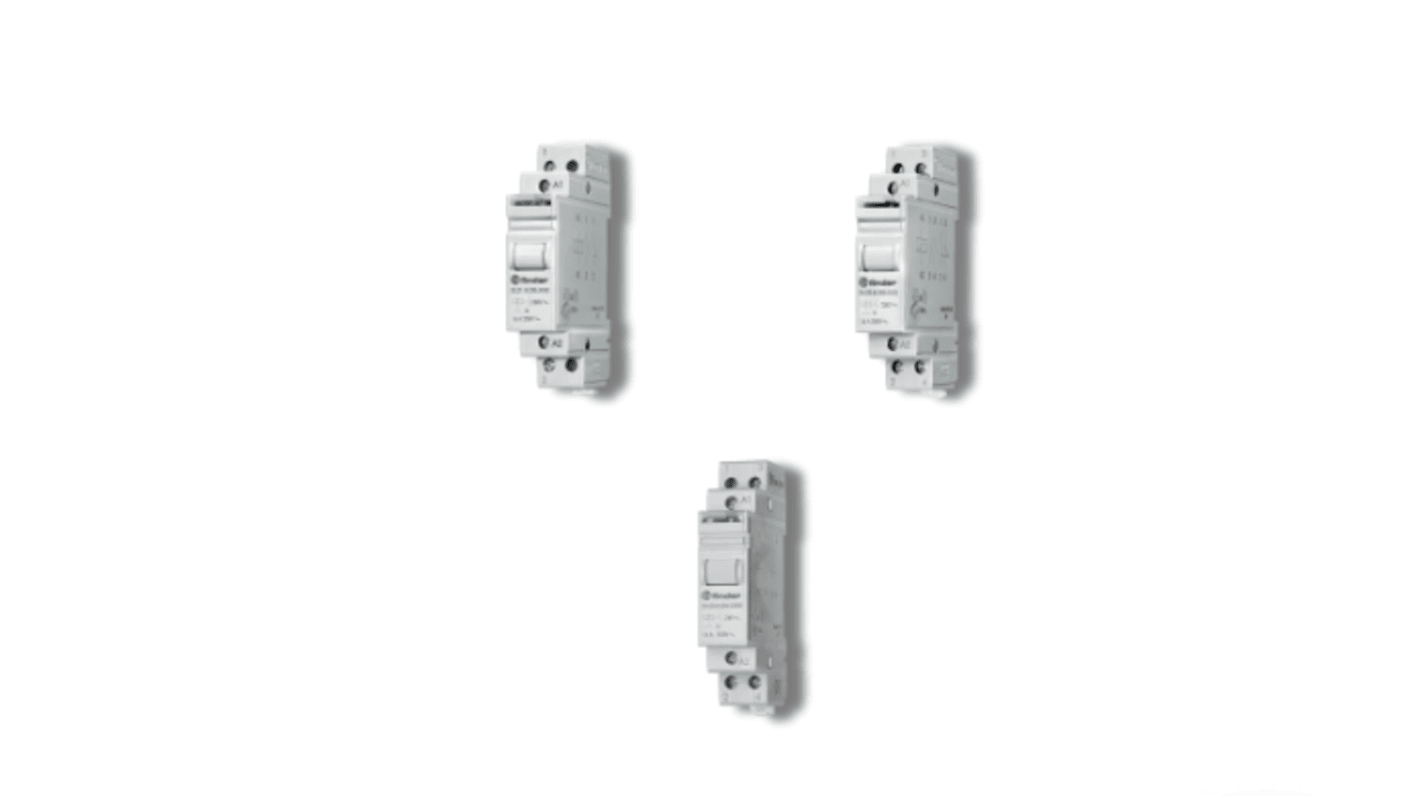 Finder DIN Rail Relay, 24V ac Coil, 16A Switching Current, DPST